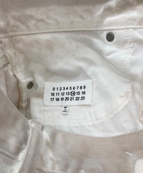 Maison Margiela（メゾンマルジェラ）Maison Margiela (メゾンマルジェラ) ホワイトマーブルデニムパンツ ベージュ サイズ:31の古着・服飾アイテム