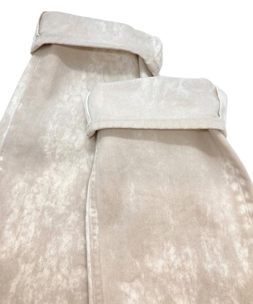 Maison Margiela（メゾンマルジェラ）Maison Margiela (メゾンマルジェラ) ホワイトマーブルデニムパンツ ベージュ サイズ:31の古着・服飾アイテム