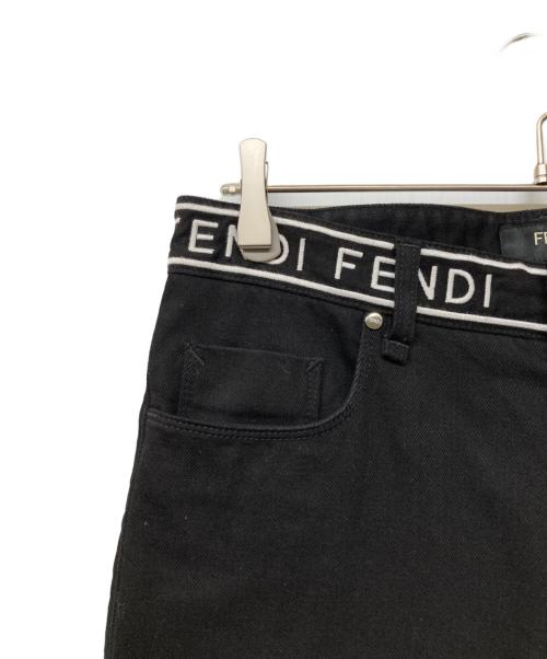 FENDI（フェンディ）FENDI (フェンディ) ブラックデニムパンツ ブラック サイズ:32/34の古着・服飾アイテム