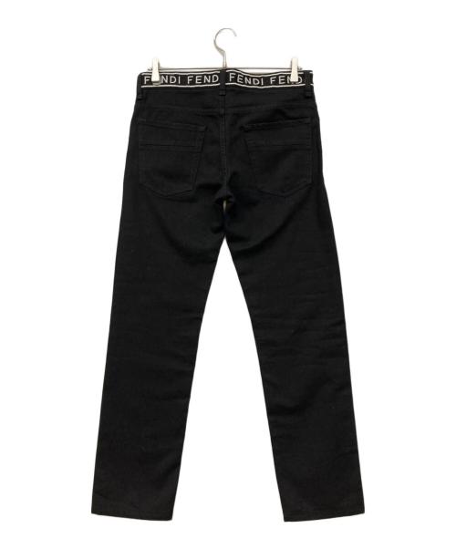 FENDI（フェンディ）FENDI (フェンディ) ブラックデニムパンツ ブラック サイズ:32/34の古着・服飾アイテム