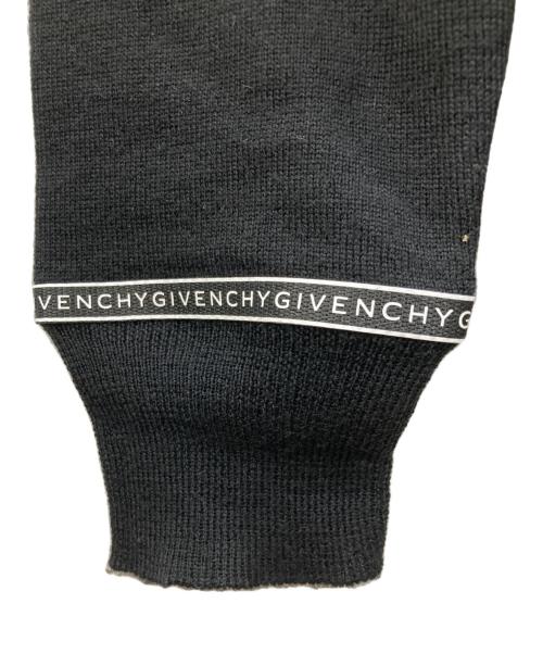 GIVENCHY（ジバンシィ）GIVENCHY (ジバンシィ) ロゴテープクルーネックニット ブラック サイズ:Sの古着・服飾アイテム