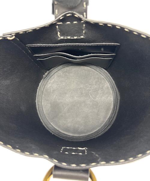 KINDER SALMON（キンダーサロモン）KINDER SALMON (キンダーサロモン) ハンドバッグ ブラックの古着・服飾アイテム