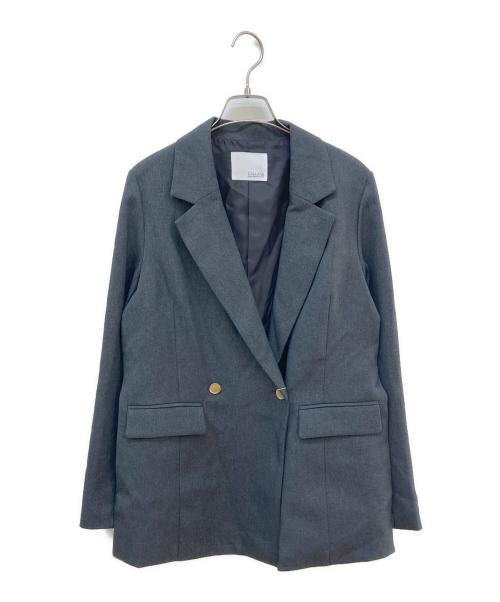 COLLAGE GALLARDAGALANTE（コラージュ ガリャルダガランテ）COLLAGE GALLARDAGALANTE (コラージュ ガリャルダガランテ) ウールライクテーラードジャケット グレー サイズ:FREEの古着・服飾アイテム