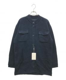 Ameri（アメリ）の古着「POCKET DETAIL KNIT CARDIGAN」｜ネイビー
