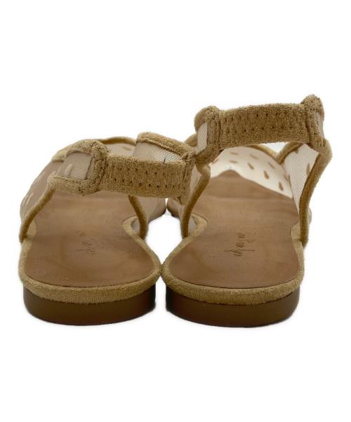 Sea Room lynn（シールームリン）Sea Room lynn (シールームリン) HEART TULLEストラップミュール ベージュ サイズ:Sの古着・服飾アイテム