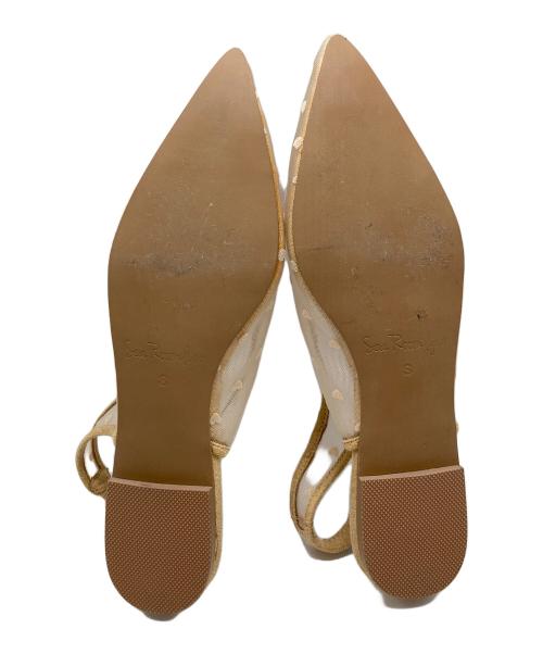 Sea Room lynn（シールームリン）Sea Room lynn (シールームリン) HEART TULLEストラップミュール ベージュ サイズ:Sの古着・服飾アイテム