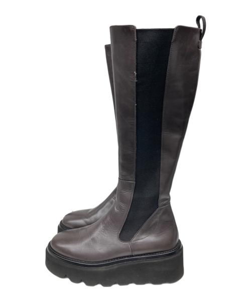 HOMERS（ホーマーズ）HOMERS (ホーマーズ) ロングブーツ ブラウン サイズ:37の古着・服飾アイテム