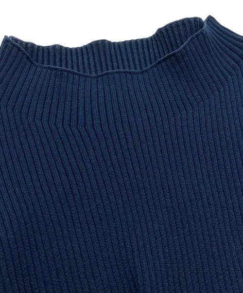 UNITED ARROWS（ユナイテッドアローズ）UNITED ARROWS (ユナイテッドアローズ) ジャカードコンビ フレアスリーブ ニット ネイビー サイズ:-の古着・服飾アイテム