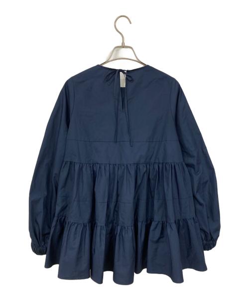YORI（ヨリ）YORI (ヨリ) ティアードロングブラウス ネイビー サイズ:FREEの古着・服飾アイテム