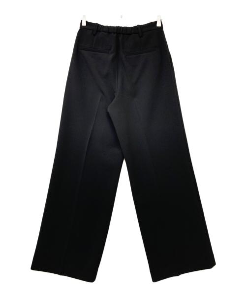 Spick and Span（スピック＆スパン）Spick and Span (スピックアンドスパン) ダブルクロスツータックパンツ ブラック サイズ:38の古着・服飾アイテム