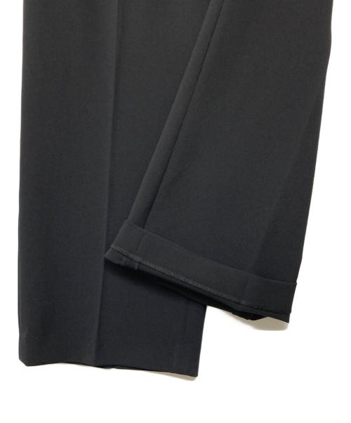 Spick and Span（スピック＆スパン）Spick and Span (スピックアンドスパン) ダブルクロスツータックパンツ ブラック サイズ:38の古着・服飾アイテム