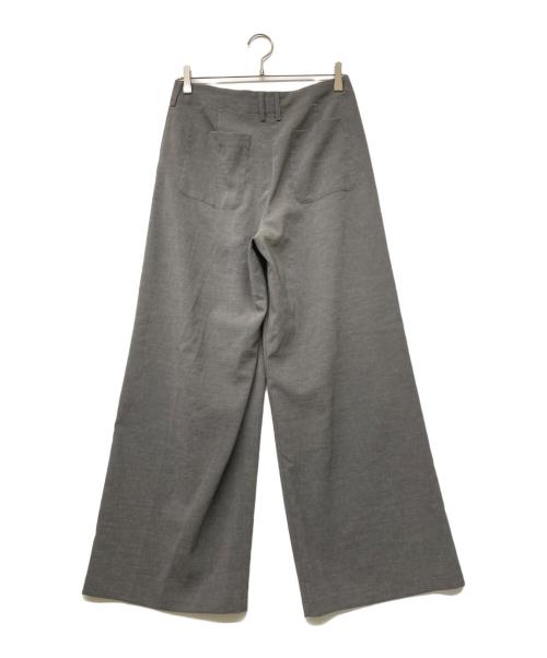 FRAMeWORK（フレームワーク）FRAMeWORK (フレームワーク) 24SS 撥水強撚ポリエステルラップワイドパンツ グレー サイズ:40の古着・服飾アイテム