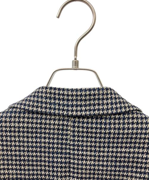 TAGLIATORE（タリアトーレ）TAGLIATORE (タリアトーレ) ウールシルクハウンドトゥーステーラードジャケット ネイビー サイズ:48の古着・服飾アイテム
