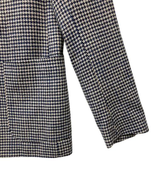 TAGLIATORE（タリアトーレ）TAGLIATORE (タリアトーレ) ウールシルクハウンドトゥーステーラードジャケット ネイビー サイズ:48の古着・服飾アイテム