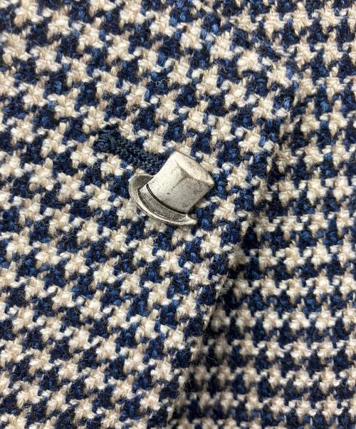 TAGLIATORE（タリアトーレ）TAGLIATORE (タリアトーレ) ウールシルクハウンドトゥーステーラードジャケット ネイビー サイズ:48の古着・服飾アイテム
