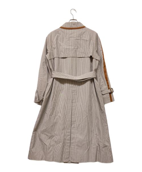 Aquascutum（アクアスキュータム）Aquascutum (アクアスキュータム) マイクロクラブチェックコート ブラウン サイズ:10の古着・服飾アイテム