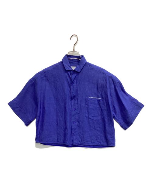 ticca（ティッカ）TICCA (ティッカ) Spick and Span (スピックアンドスパン) 別注リネン半袖エンブロイダイリーシャツ ブルー サイズ:Fの古着・服飾アイテム