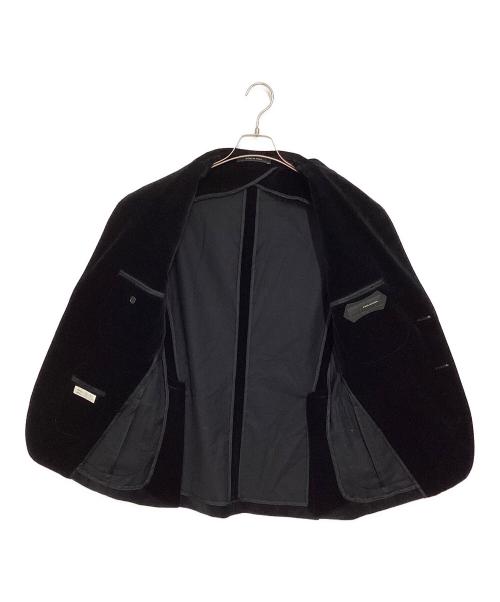 TAGLIATORE（タリアトーレ）TAGLIATORE (タリアトーレ) コットンストレッチベルベット2Bジャケット ブラック サイズ:48の古着・服飾アイテム
