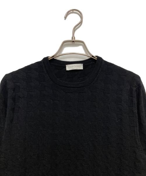 GRAN SASSO（グランサッソ）GRAN SASSO (グランサッソ) ウールニット ブラック サイズ:SIZE 48の古着・服飾アイテム