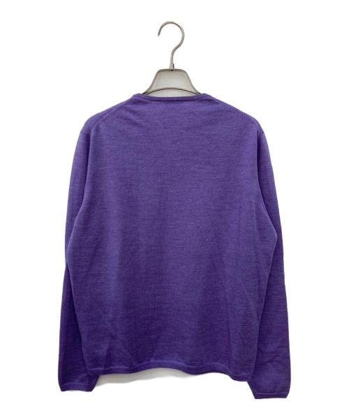 Cruciani（クルチアーニ）CRUCIANI (クルチアーニ) ウールVネックニット パープル サイズ:SIZE 48の古着・服飾アイテム