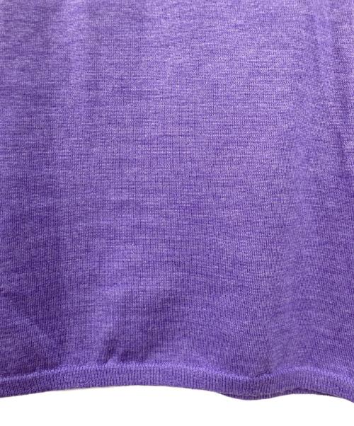 Cruciani（クルチアーニ）CRUCIANI (クルチアーニ) ウールVネックニット パープル サイズ:SIZE 48の古着・服飾アイテム