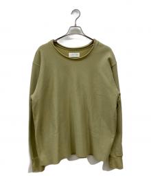 LES TIEN（レスティエン）の古着「カットオフスウェット」｜黄緑