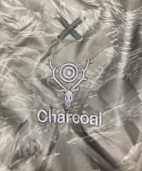 charcoal（チャコール）charcoal (チャコール) South2 West8 (サウスツー ウエストエイト) Camo Filling Coach Jacket カーキ×ブラック サイズ:Lの古着・服飾アイテム