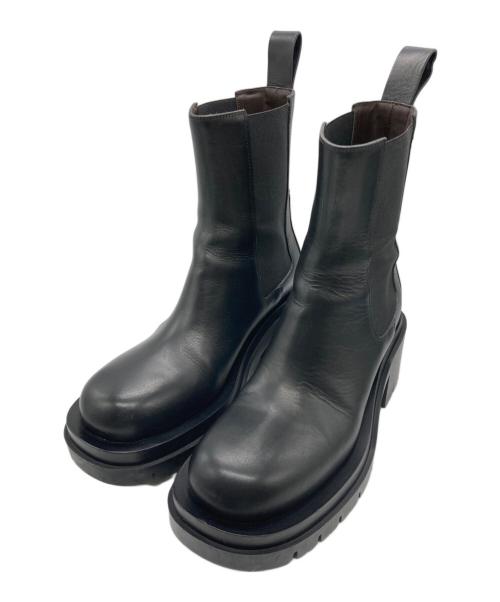 BOTTEGA VENETA（ボッテガベネタ）BOTTEGA VENETA (ボッテガベネタ) ラグチェルシーブーツ ブラック サイズ:39の古着・服飾アイテム