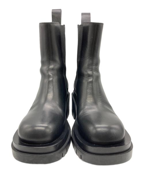 BOTTEGA VENETA（ボッテガベネタ）BOTTEGA VENETA (ボッテガベネタ) ラグチェルシーブーツ ブラック サイズ:39の古着・服飾アイテム