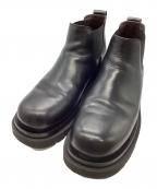 BOTTEGA VENETAボッテガベネタ）の古着「ラグ チェルシーアンクルブーツ」｜ブラック