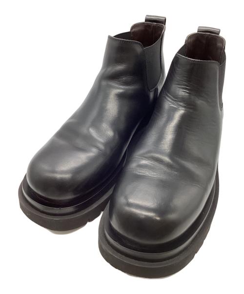 BOTTEGA VENETA（ボッテガベネタ）BOTTEGA VENETA (ボッテガベネタ) ラグ チェルシーアンクルブーツ ブラック サイズ:SIZE 43の古着・服飾アイテム