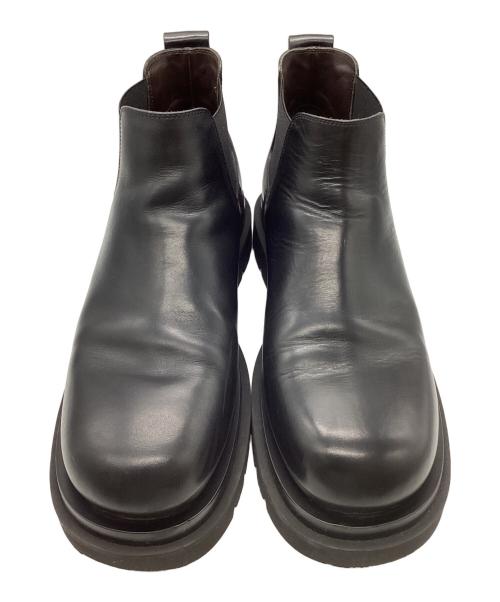 BOTTEGA VENETA（ボッテガベネタ）BOTTEGA VENETA (ボッテガベネタ) ラグ チェルシーアンクルブーツ ブラック サイズ:SIZE 43の古着・服飾アイテム