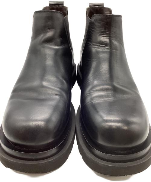 BOTTEGA VENETA（ボッテガベネタ）BOTTEGA VENETA (ボッテガベネタ) ラグ チェルシーアンクルブーツ ブラック サイズ:SIZE 43の古着・服飾アイテム