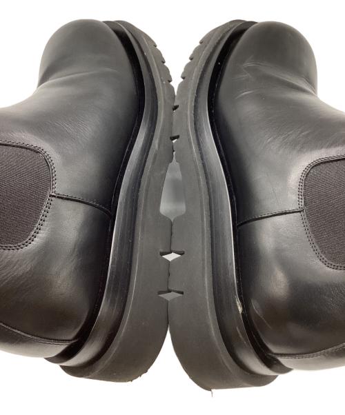 BOTTEGA VENETA（ボッテガベネタ）BOTTEGA VENETA (ボッテガベネタ) ラグ チェルシーアンクルブーツ ブラック サイズ:SIZE 43の古着・服飾アイテム