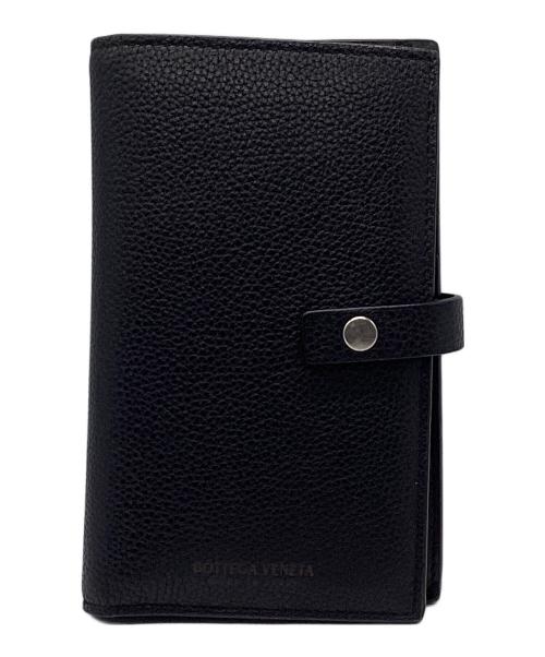 BOTTEGA VENETA（ボッテガベネタ）BOTTEGA VENETA (ボッテガベネタ) 2つ折り財布 ブラックの古着・服飾アイテム