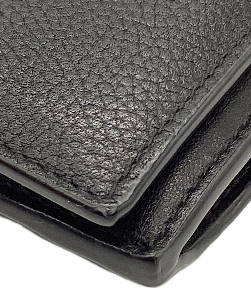 BOTTEGA VENETA（ボッテガベネタ）BOTTEGA VENETA (ボッテガベネタ) 2つ折り財布 ブラックの古着・服飾アイテム