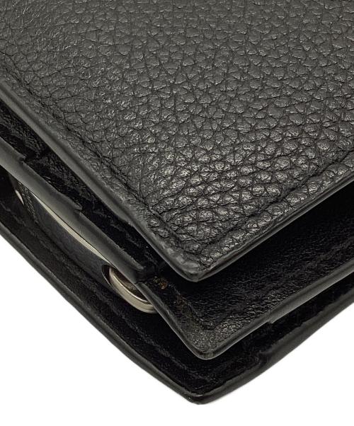 BOTTEGA VENETA（ボッテガベネタ）BOTTEGA VENETA (ボッテガベネタ) 2つ折り財布 ブラックの古着・服飾アイテム