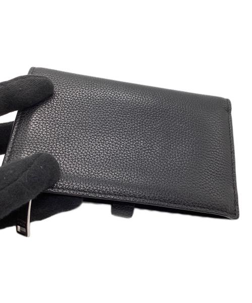 BOTTEGA VENETA（ボッテガベネタ）BOTTEGA VENETA (ボッテガベネタ) 2つ折り財布 ブラックの古着・服飾アイテム