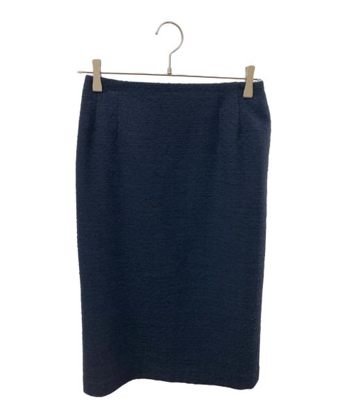 Demi-Luxe Beams（デミルクス ビームス）Demi-Luxe Beams (デミルクス ビームス) ストレッチツイードセットアップ ネイビー サイズ:38の古着・服飾アイテム