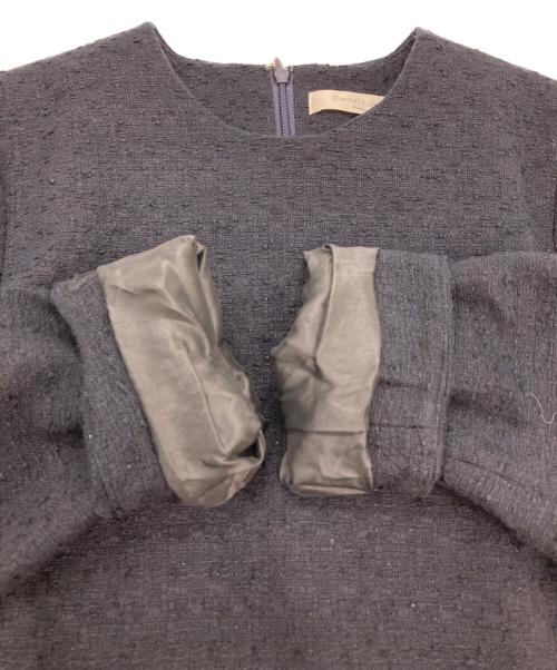Demi-Luxe Beams（デミルクス ビームス）Demi-Luxe Beams (デミルクス ビームス) ストレッチツイードセットアップ ネイビー サイズ:38の古着・服飾アイテム