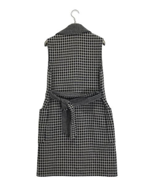 MaxMara（マックスマーラ）MaxMara (マックスマーラ) CUCITO AMANO ウールカシミヤリバーシブルジレ ブラック サイズ:38の古着・服飾アイテム