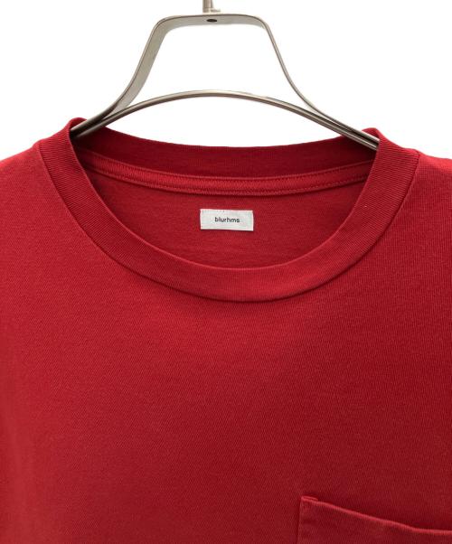BLURHMS（ブラームス）blurhms (ブラームス) Super Hard Twisted Pocket Long Tee レッド サイズ:SIZE 4の古着・服飾アイテム
