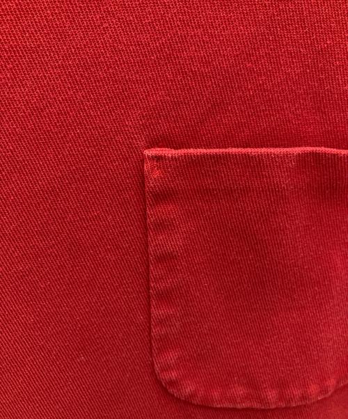 BLURHMS（ブラームス）blurhms (ブラームス) Super Hard Twisted Pocket Long Tee レッド サイズ:SIZE 4の古着・服飾アイテム
