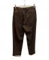 UNITED ARROWS & SONS (ユナイテッドアローズ アンド サンズ) GABA 1P TROUSERS ブラウン サイズ:М：7000円
