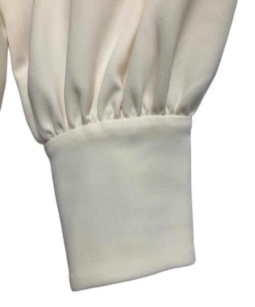 Lisiere（リジェール）Lisiere (リジェール) スタンドカラーブラウス アイボリー サイズ:Freeの古着・服飾アイテム