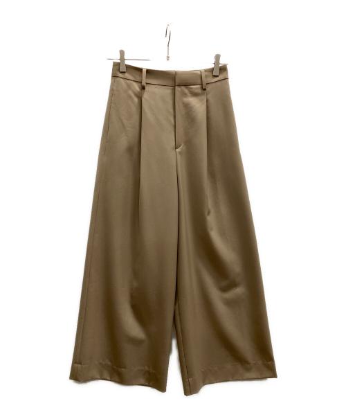 Lisiere（リジェール）Lisiere (リジェール) Tropical Wool Wide Pants ベージュ サイズ:34の古着・服飾アイテム