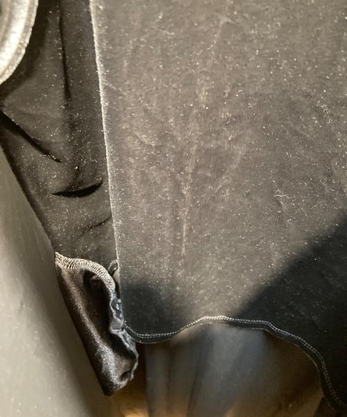 MIESROHE（ミースロエ）MIESROHE (ミースロエ) レイヤードベロアナローワンピース チャコールグレーの古着・服飾アイテム