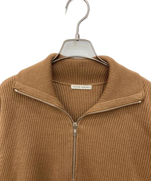 UNITED ARROWS（ユナイテッドアローズ）UNITED ARROWS (ユナイテッドアローズ) ハーフジップニット ブラウン サイズ:Ⅼの古着・服飾アイテム