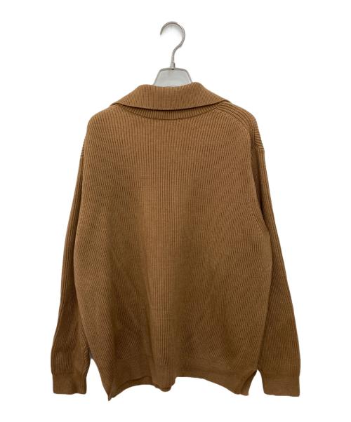 UNITED ARROWS（ユナイテッドアローズ）UNITED ARROWS (ユナイテッドアローズ) ハーフジップニット ブラウン サイズ:Ⅼの古着・服飾アイテム