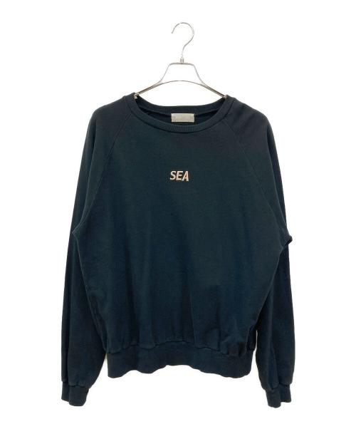 WIND AND SEA（ウィンダンシー）WIND AND SEA (ウィンダンシー) クルーネックスウェット ブラック サイズ:Mの古着・服飾アイテム